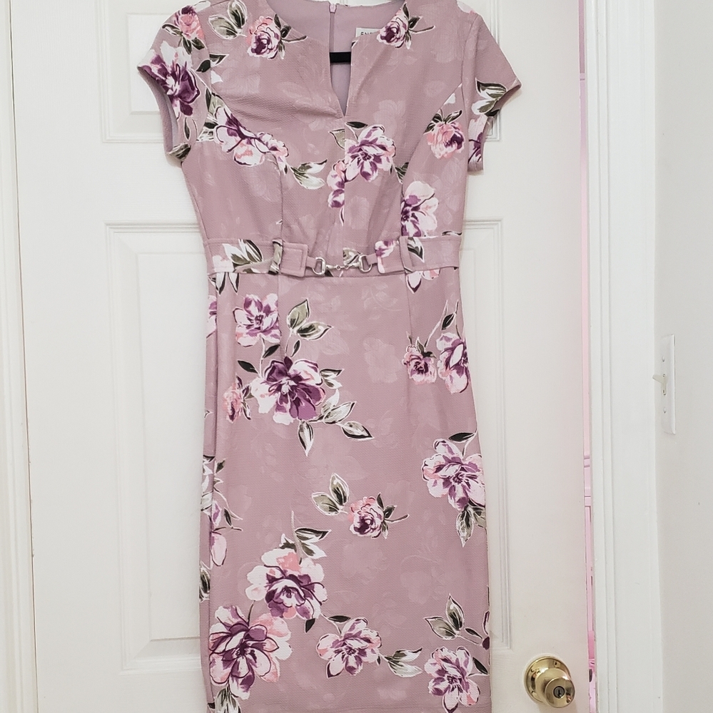 En Focus Studio Floral Sheath Dress